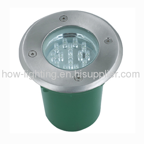 1.2W LED In-ground Lamp IP67 with 15[cs 5mm Straw LED 