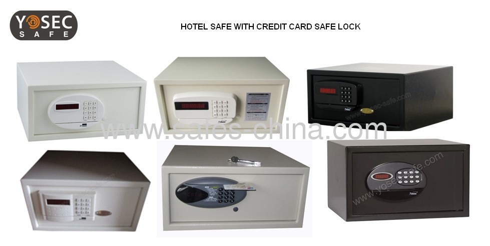 Credit card hotel safe/magnetic card hotel safes