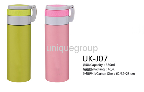 Pretty Color Design Stainless Thermos Coffee Bottle Vacuum Flask with Strainer