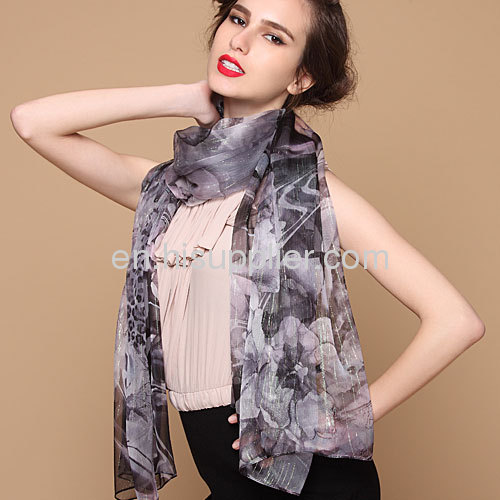 Wholesale Fashion Large Pashmina Ladies Designer Silk Scarf 