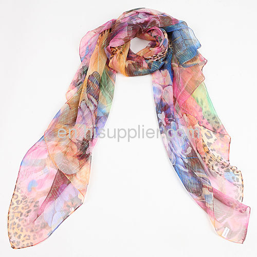 Wholesale Fashion Large Pashmina Ladies Designer Silk Scarf 