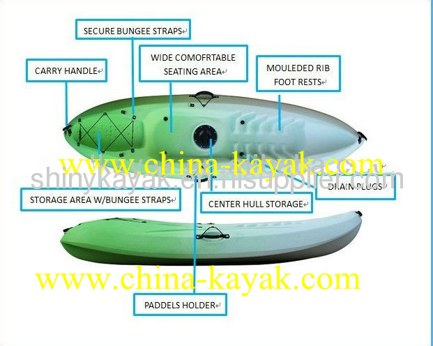 Mola- Small lightweight sit on top kayak made in China from Cool kayak