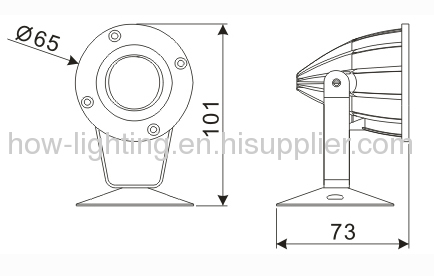 1W Aluminium LED Flood Lighting IP65 with High Power LED