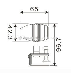 1W Aluminium LED Flood Light IP65 with 1pc Cree XP Chip