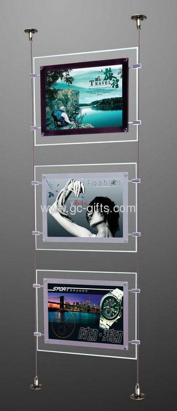 A4 sized wallmounted acrylic poster holders