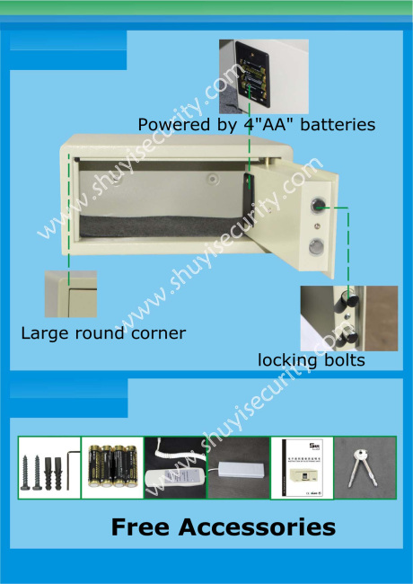 2012 LED hotel safe deposit box