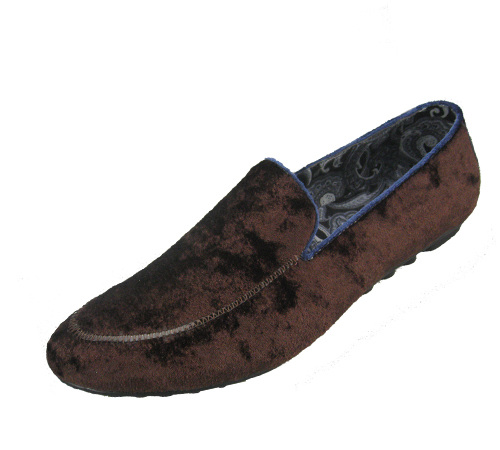 luxury and soft velvet slippers for men wholesale from china