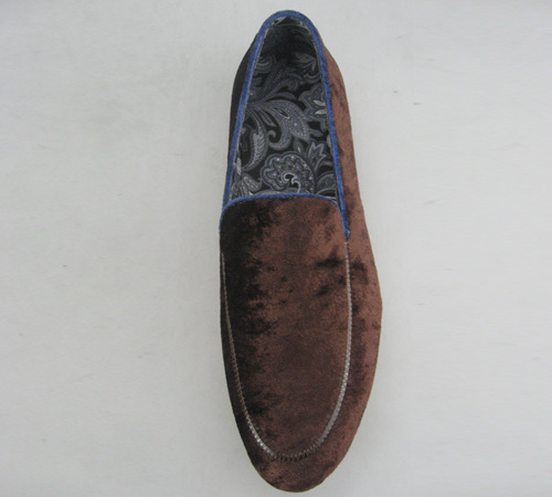 luxury and soft velvet slippers for men wholesale from china