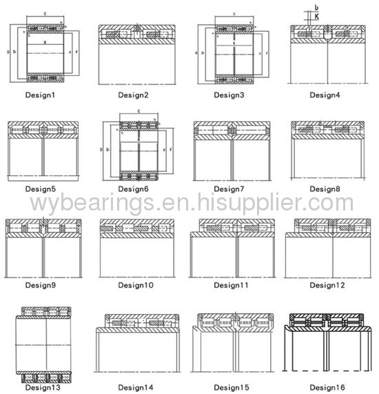 Four-row cylindrical roller bearing 314553