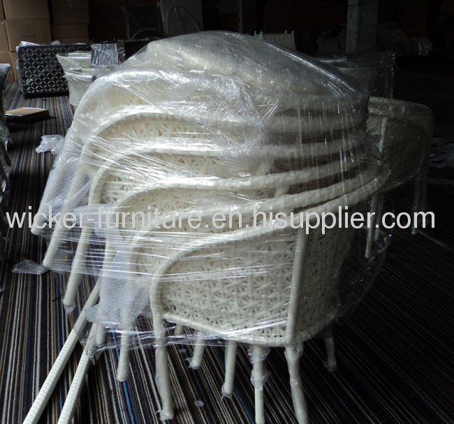 Patio rattan full hand weaving single chair