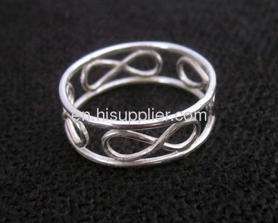 Wholesle 925 Sterling Silver Infinity Ring For Women Cheap