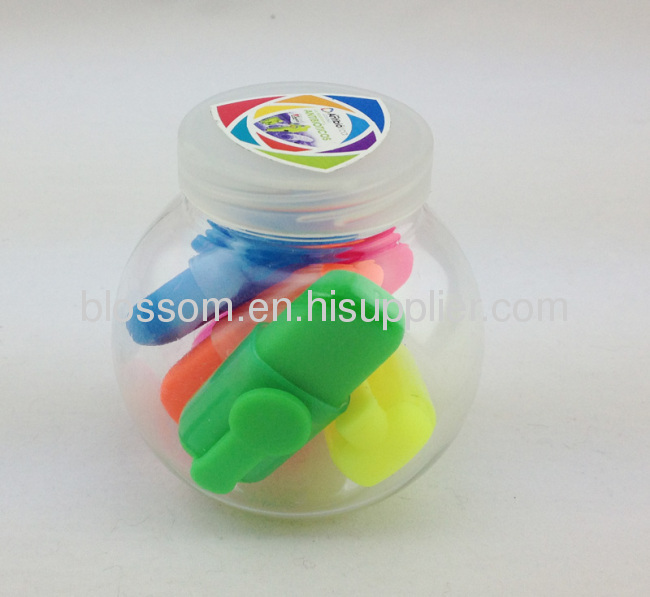 5pcs in 1 mini highlighter pen multicolor highlighter pen Hot selling Mini highlighter 