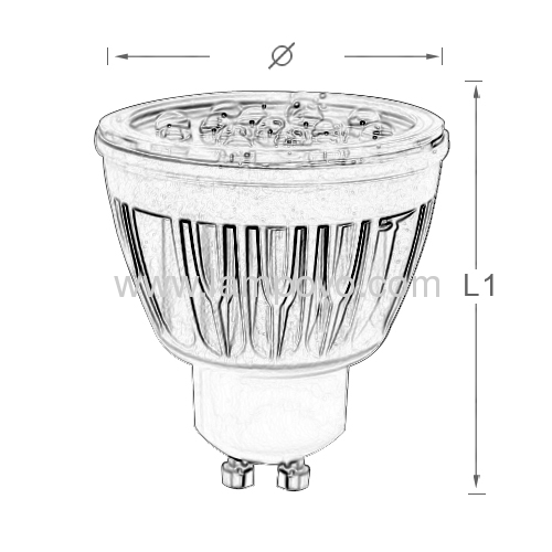 Led spotlight GU10 5050SMD