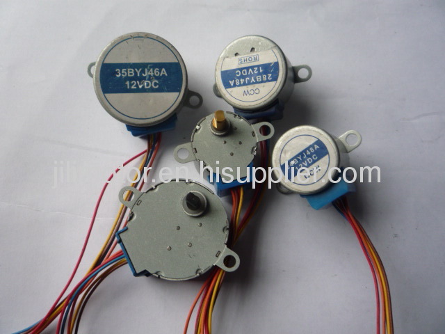 600-1000hz 1 / 64 Speed 4 Pole 12VDC stepper motors for wind guiding board