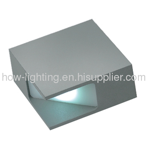 4W Square Aluminium LED Wall Light IP44 with 1pc High Power LED