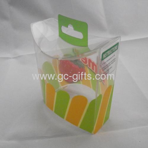 Clear plastic packaging boxes