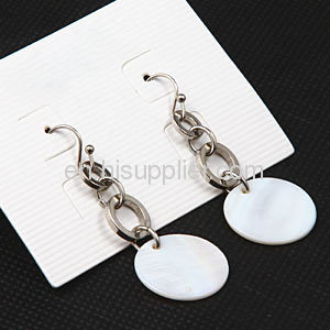 New Products For 2013 White Mother Of Pearl Sea Shell Earrings