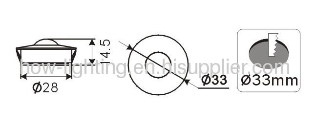 1W Constant Current 350mA Aluminium LED Downlight IP20