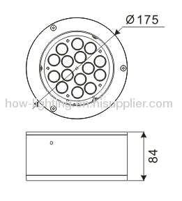 15W LED Downlight IP44 with 15pcs Cree XP Chips