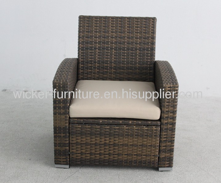 Patio knockdown wicker sofa