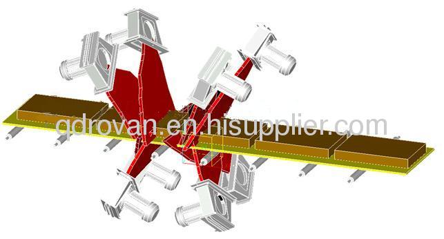 Q69 steel plate,section shot blast cleaning machine