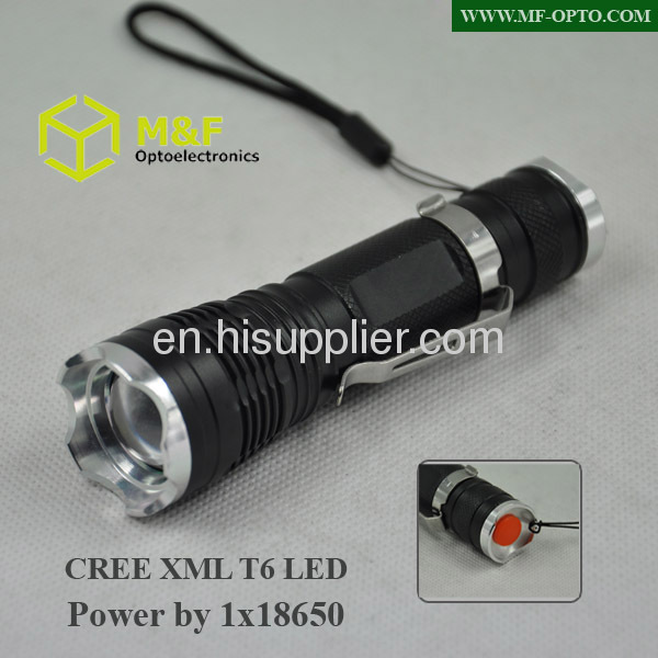 powerstyle zoomable cree xm-l t6 led torch flashlight Ningbo 