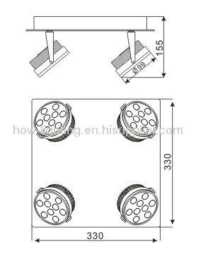 9W-36W LED Downlight IP20 with Different Combination