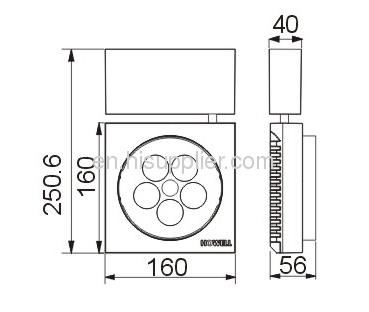 23W-25W Aluminum LED Downlight IP20 with Cree XP Chips