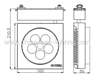 23W-25W LED Track Light IP20 with Cree XP Chips