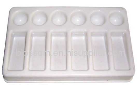 Plastic promotional flower Palette drawing plastic palette with PP material