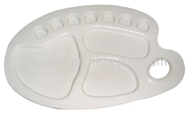 Plastic promotional flower Palette drawing plastic palette with PP material