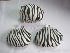 Silicone coin purse white zebra logo