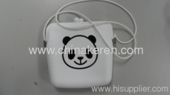 fashione Silicone white bag with printed logo