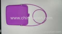 fashione purple Silicone kitbag