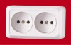 2 gang wall socket