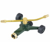 2 arm rotary sprinkler with zinc wheel base