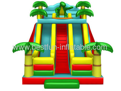 Dino Sun Inflatable Slides