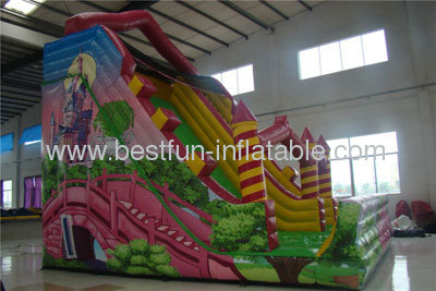 Girl Inflatable Tale Slides