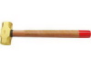 brass hammer with wooden handle