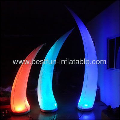 Color Changed Air Decor Pillars With Light
