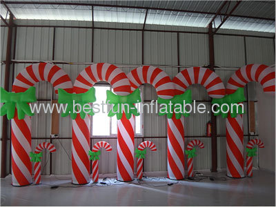 Lighting Decorative Inflatable Candy Cane