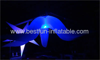 Hanging Lighted Inflatable Club Flower Decor