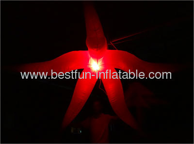 Hanging Lighted Inflatable Club Flower Decor
