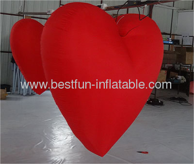 Creative Lighted Inflatable Heart Decor