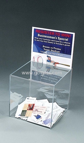 Clear acrylic ballot boxes