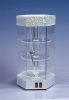 Lockable hexigon acrylic display cabinets