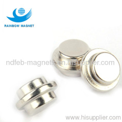 sintered ndfeb round button neodymium magnet