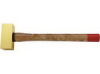 double face brass hammer with wooden handle