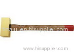 double face brass hammer with wooden handle