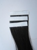 black silky staight tape hair extension